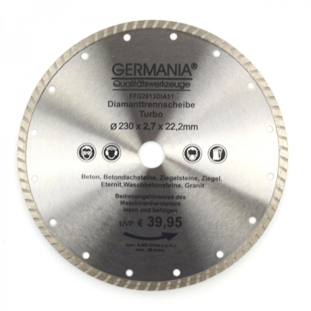 Diamanttrennscheibe 230x2,7x22,2mm Turbo Granit Beton Stein Trennscheibe 1 Diamanttrennscheibe 230x2,7x22,2mm Turbo Granit Beton Stein Trennscheibe