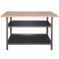 GERMANIA Werkbank Mit Holzplatte Und 2 Einlegeböden