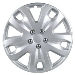 Unitec Radkappen 15 Zoll, 4 Stück, Silber