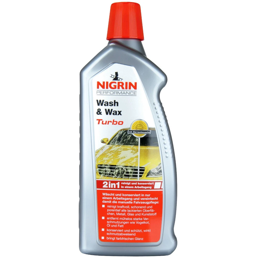 Nigrin Wash & Wax Turbo Autoshampoo, 1 Liter 1 Nigrin Wash & Wax Turbo Autoshampoo, 1 Liter