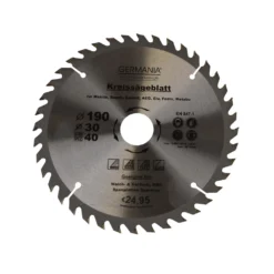 H.M. Holz-Sägeblatt Durchmesser Ø 190 Mm 40 Zähne