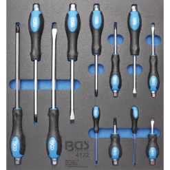 BGS Werkstattwageneinlage 2/3 Mit Schraubendreher-Satz 12-teilig