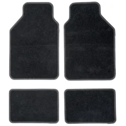 Universal Auto Fußmatten 4-teilig Aus Schwarzem Saum