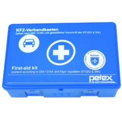 KFZ Verbandskasten Nach DIN 13164 Aus Kunststoff In Blau