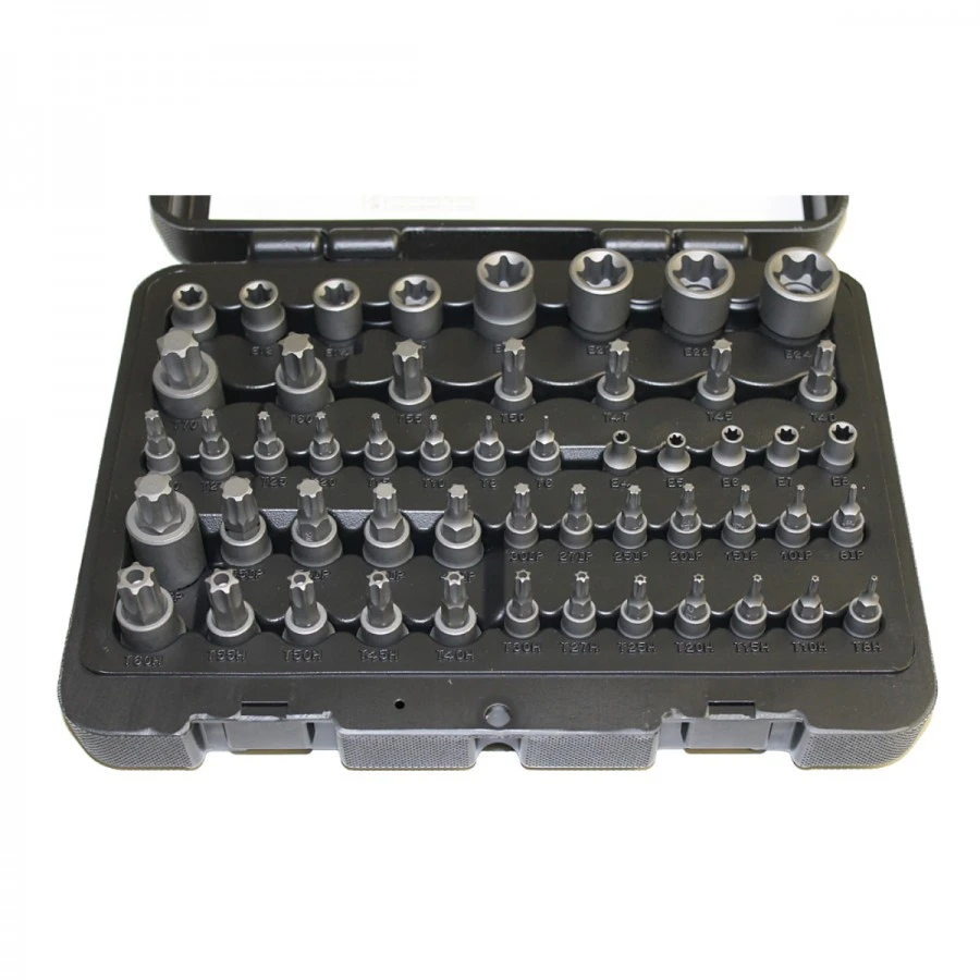 Normex Profi Steckschlüsseleinsätze Satz 52-teilig E-Profil TX Mit Bohrung TX-Plus 2 Normex Profi Steckschlüsseleinsätze Satz 52-teilig E-Profil TX Mit Bohrung TX-Plus – Bild 2