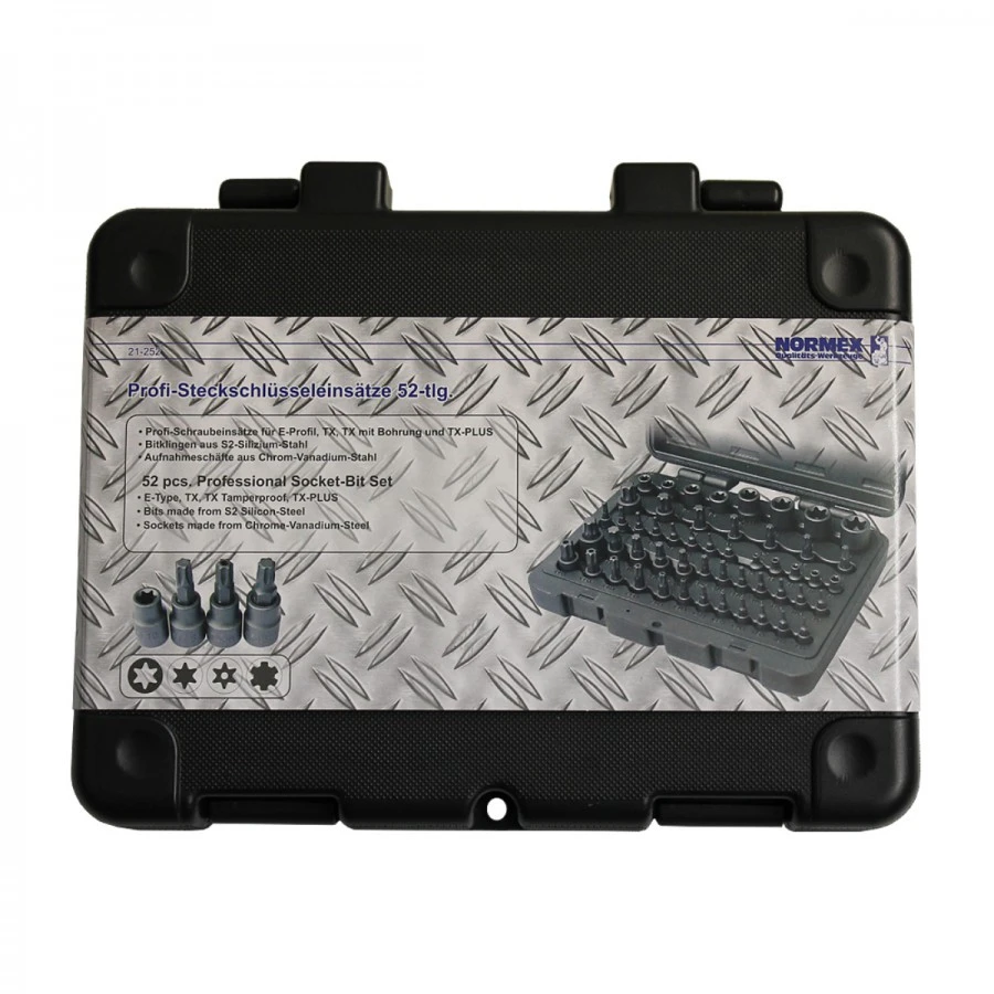 Normex Profi Steckschlüsseleinsätze Satz 52-teilig E-Profil TX Mit Bohrung TX-Plus 3 Normex Profi Steckschlüsseleinsätze Satz 52-teilig E-Profil TX Mit Bohrung TX-Plus – Bild 3