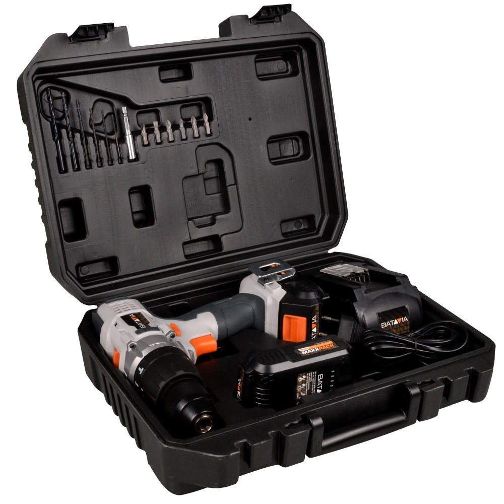 Schlagbohrmaschine Mit 2 Akkus Und Ladegerät Batavia 1 Schlagbohrmaschine Mit 2 Akkus Und Ladegerät Batavia