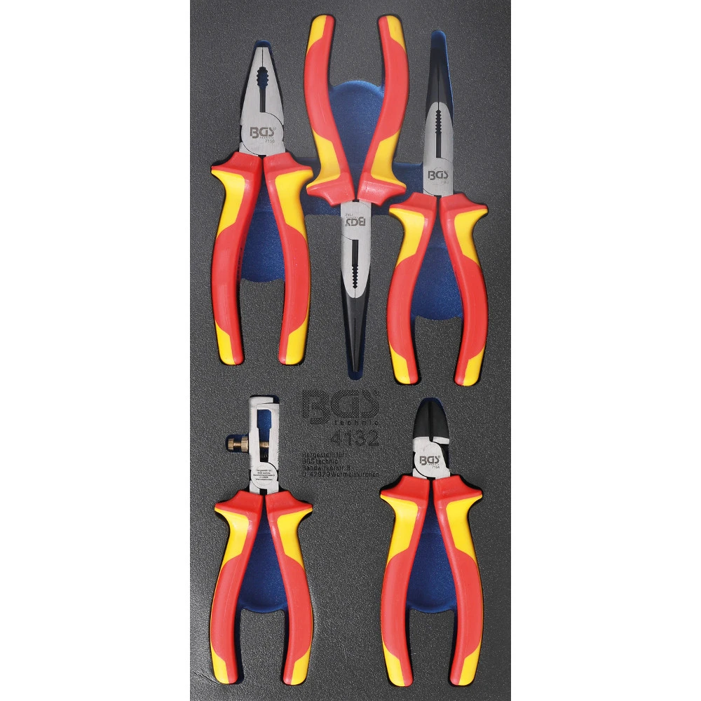 BGS Werkstattwageneinlage 1/3 Mit 5-teiligen Zangen-Satz 1 BGS Werkstattwageneinlage 1/3 Mit 5-teiligen Zangen-Satz