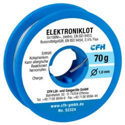 CFH Bleifreies Elektroniklot EL 324, Flussmittelgefüllt Ø 1 Mm, 70g