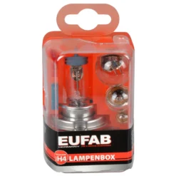 EUFAB Lampenersatzkasten Set 7-teilig H4 Mit 12V