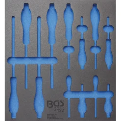 BGS Werkstattwageneinlage 2/3 Leer Für 12-teiligen Schraubendreher-Satz