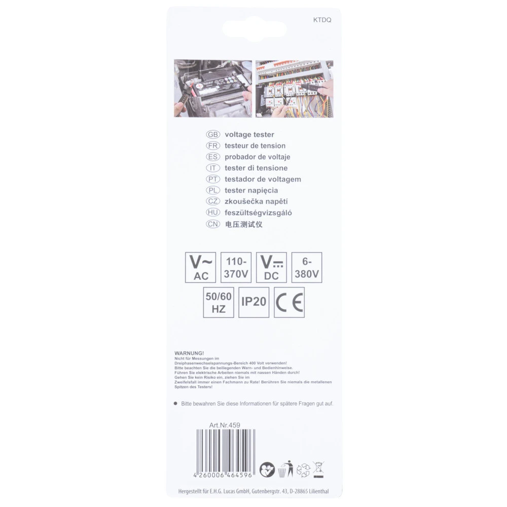 Spannungsprüfer 2-polig Bis 380V 3 Spannungsprüfer 2-polig Bis 380V – Bild 3