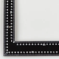 Schreinerwinkel 90° 40x60cm Schwarz Zimmermannswinkel Messwinkel Anschlagwinkel