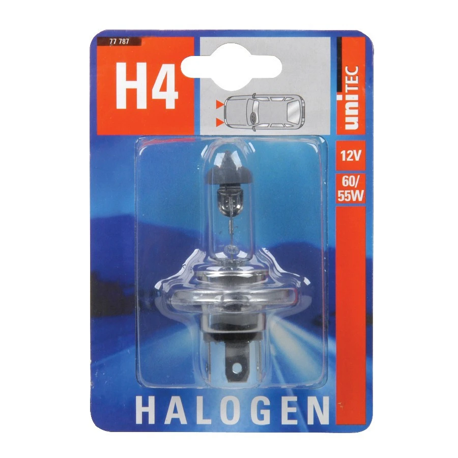 Halogen Scheinwerfer H4, 12 V 60/55 W, 1 Stück 1 Halogen Scheinwerfer H4, 12 V 60/55 W, 1 Stück