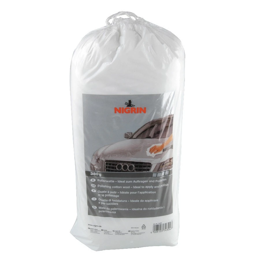 Nigrin Polierwatte, 380 G, 100 % Viskose 1 Nigrin Polierwatte, 380 G, 100 % Viskose