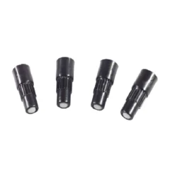 Ventilverlängerung Radzierblenden, 4 Stück, Schwarz