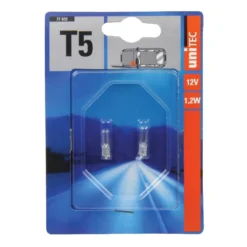 Glassockellampe T5, Dimmbar, 2 Stück, 12V, 1,2W