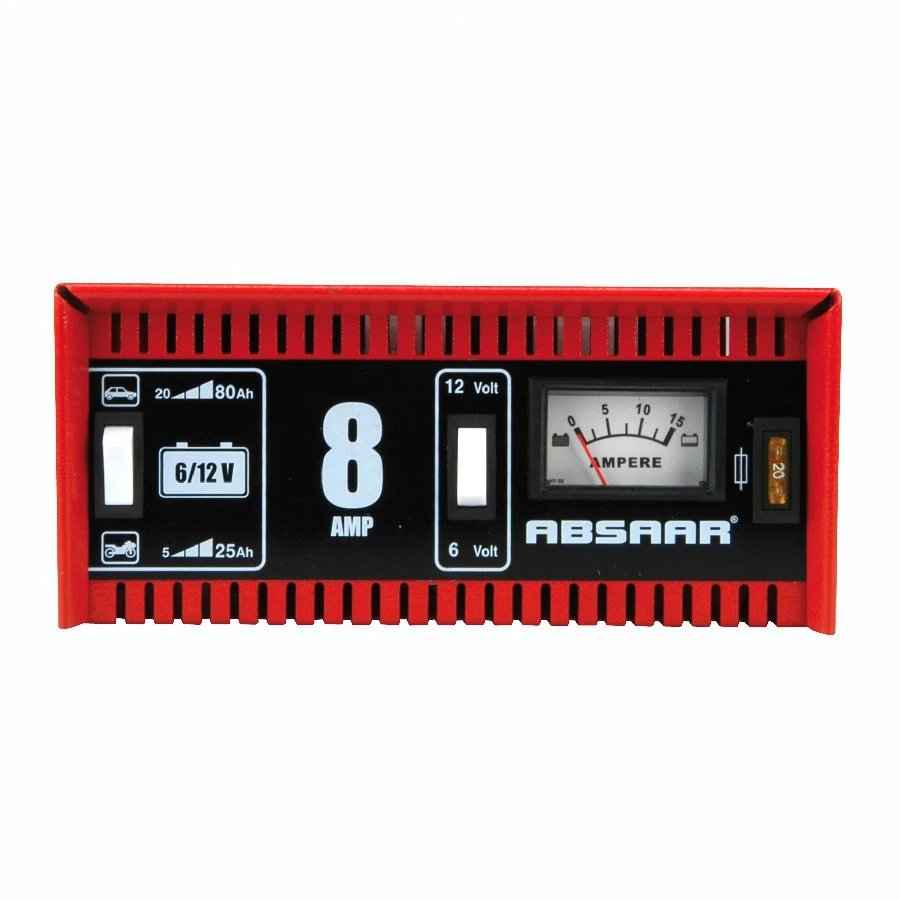 Batterieladegerät Mit 6 / 12 V 8 Ah Für PKW Und Motorrad 1 Batterieladegerät Mit 6 / 12 V 8 Ah Für PKW Und Motorrad