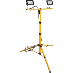 Meister LED-Flutlichtstrahler Tragbar Auf Teleskopstativ 2 X 20 W