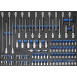 BGS Werkstattwageneinlage 3/3 Mit Bit Und Bit-Einsätze 104-teilig