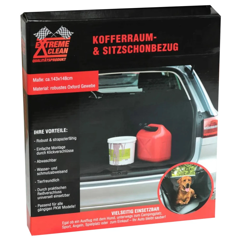 Kofferraummatte 143 X 148 Cm Aus Oxford-Gewebe Mit Klickverschlüssen 2 Kofferraummatte 143 X 148 Cm Aus Oxford-Gewebe Mit Klickverschlüssen – Bild 2