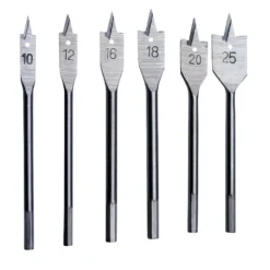 Flachfräsbohrer 6tlg. Satz 10-25mm Bohrersatz Bohrer