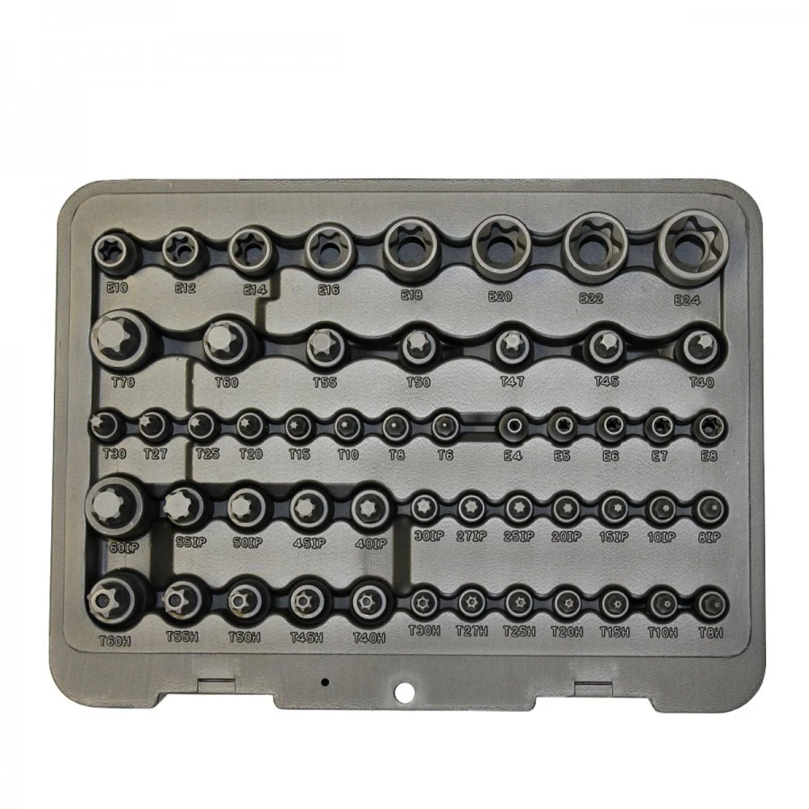 Normex Profi Steckschlüsseleinsätze Satz 52-teilig E-Profil TX Mit Bohrung TX-Plus 1 Normex Profi Steckschlüsseleinsätze Satz 52-teilig E-Profil TX Mit Bohrung TX-Plus