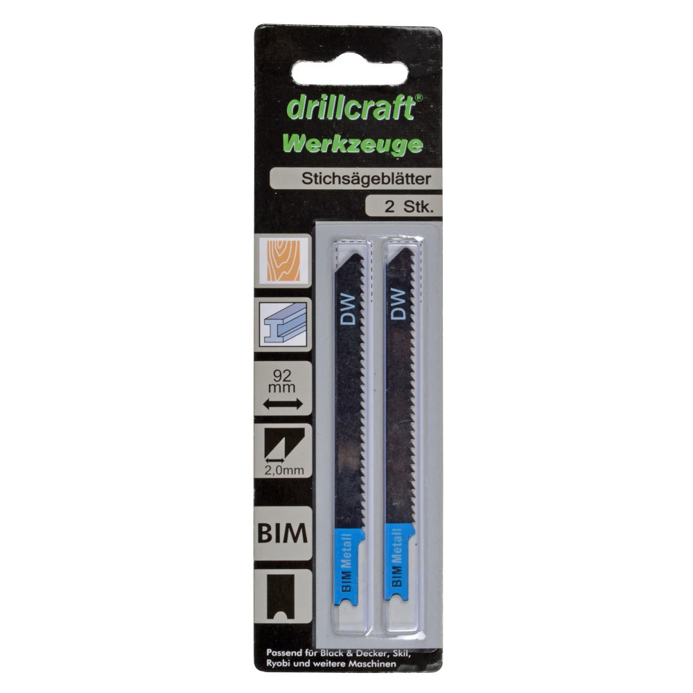 Stichsägeblatt 2 Stück 34 Zahn 92 X 2,0 Mm U-Aufnahme BIM 2 Stichsägeblatt 2 Stück 34 Zahn 92 X 2,0 Mm U-Aufnahme BIM – Bild 2