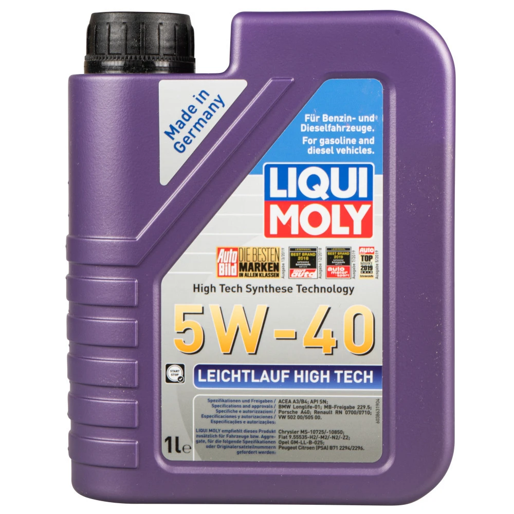 Liqui Moly Leichtlauf High Tech 5W-40 1 Liter 1 Liqui Moly Leichtlauf High Tech 5W-40 1 Liter