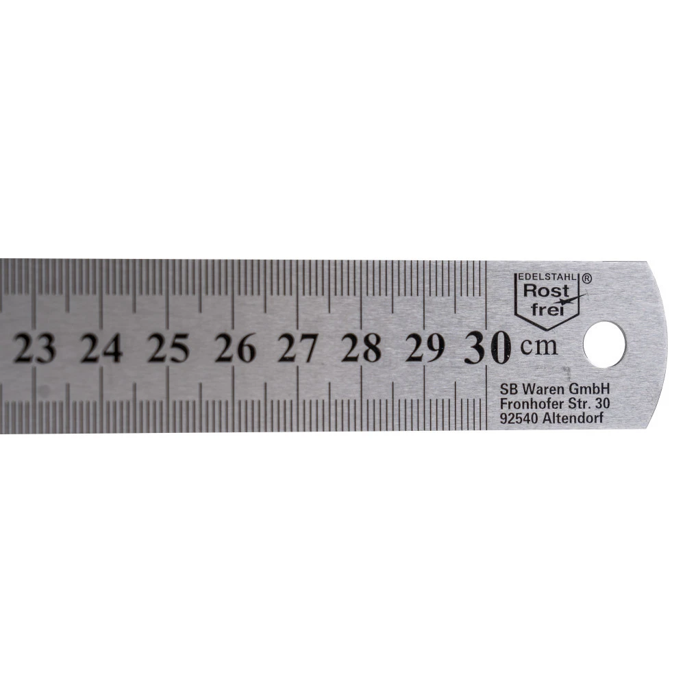 Lineal 30 Cm Aus Rostfreiem Edelstahl 2 Lineal 30 Cm Aus Rostfreiem Edelstahl – Bild 2