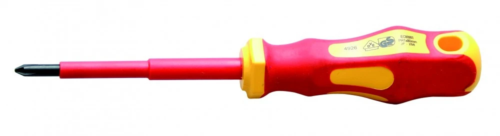 VDE-Kreuzschlitz-Schraubendreher PH 1x80 Mm 1 VDE-Kreuzschlitz-Schraubendreher PH 1x80 Mm