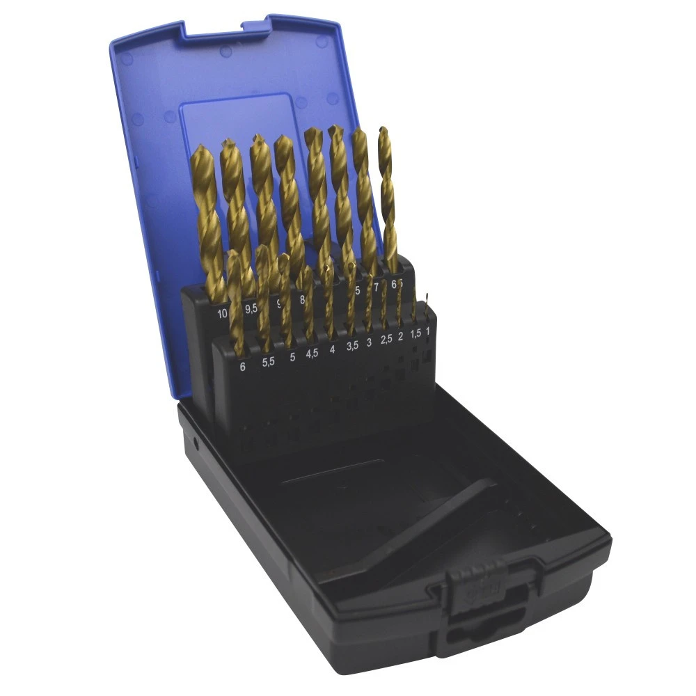Spiralbohrersatz Aus Titan Nitriert 1 Spiralbohrersatz Aus Titan Nitriert