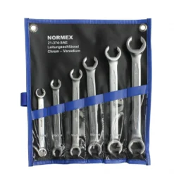 Normex Bremsleitungsschlüssel Satz 6tlg. Zollmaße Ringschlüssel Leitungsschlüssel