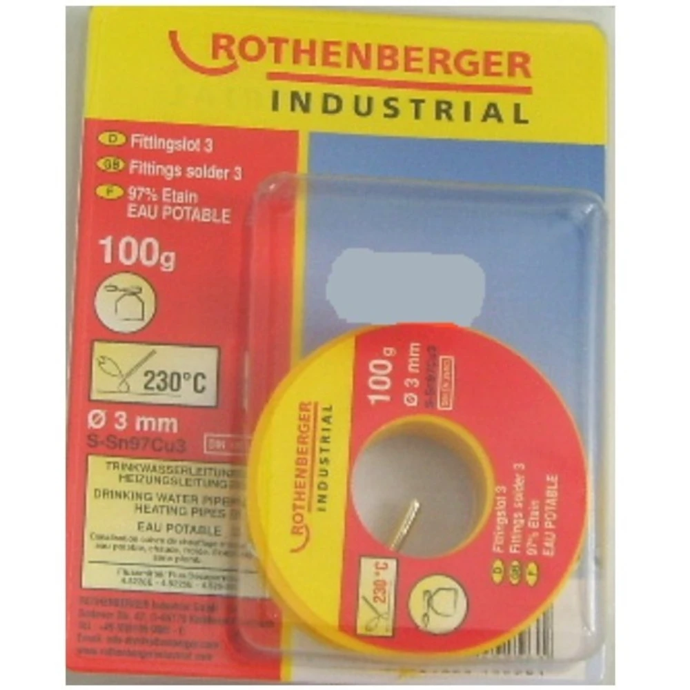 Rothenberger Fittingslot 3 100 G Ø 3 Mm 1 Rothenberger Fittingslot 3 100 G Ø 3 Mm