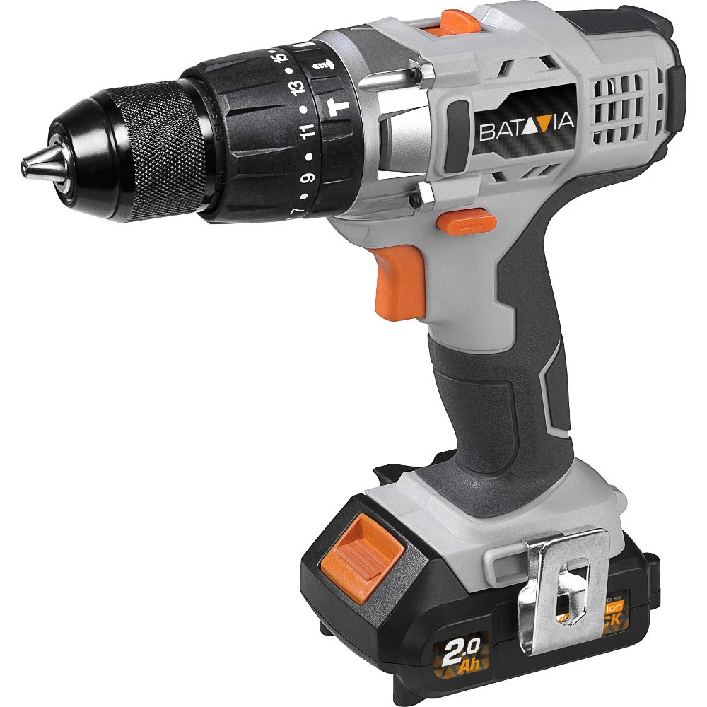 Schlagbohrmaschine Mit 2 Akkus Und Ladegerät Batavia 3 Schlagbohrmaschine Mit 2 Akkus Und Ladegerät Batavia – Bild 3